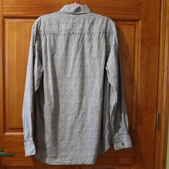 Tommy Bahama Gray Casual Button Down Shirt Silk Flip Cuff Small - Picture 9 of 12